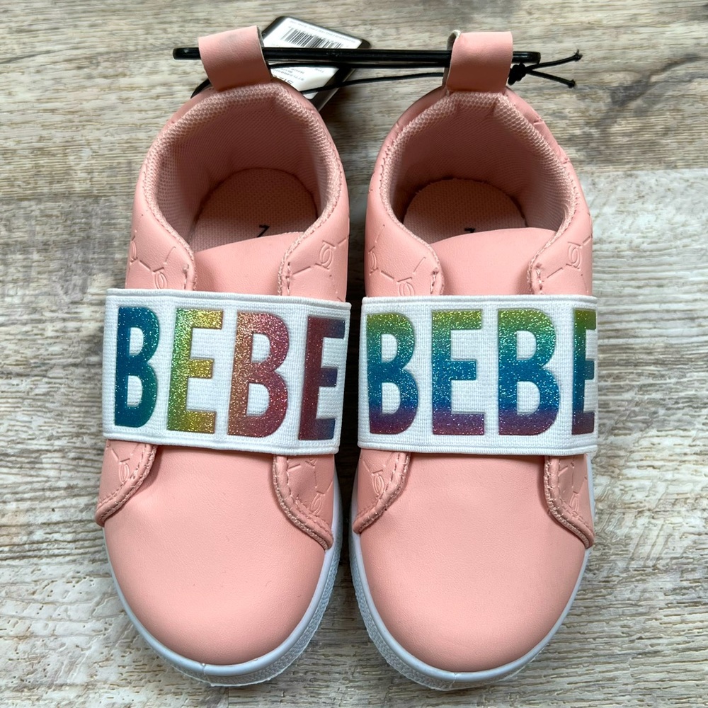 Bebe girls pink sneakers